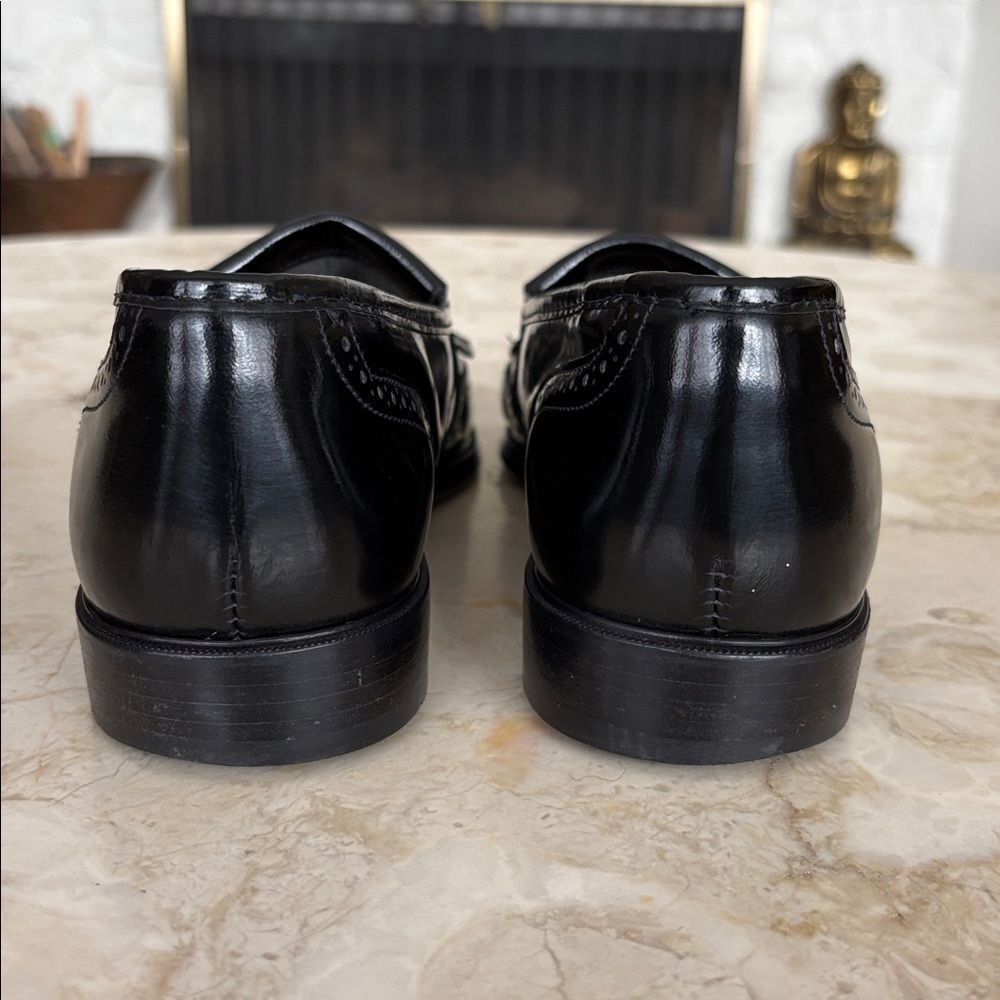 Classy Italian-Made Black Leather Tassel Loafers – Genuine Leather Sole - Picture 10 of 15